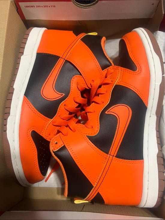 Nike Other - Nike High-Top Sneakers in Orange and Black